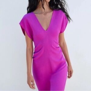 Zara Pink Midi Dress